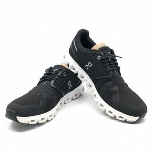 On Cloud 6 Womens Running Shoes Black White 3WF10060299 Size 8 NEW
